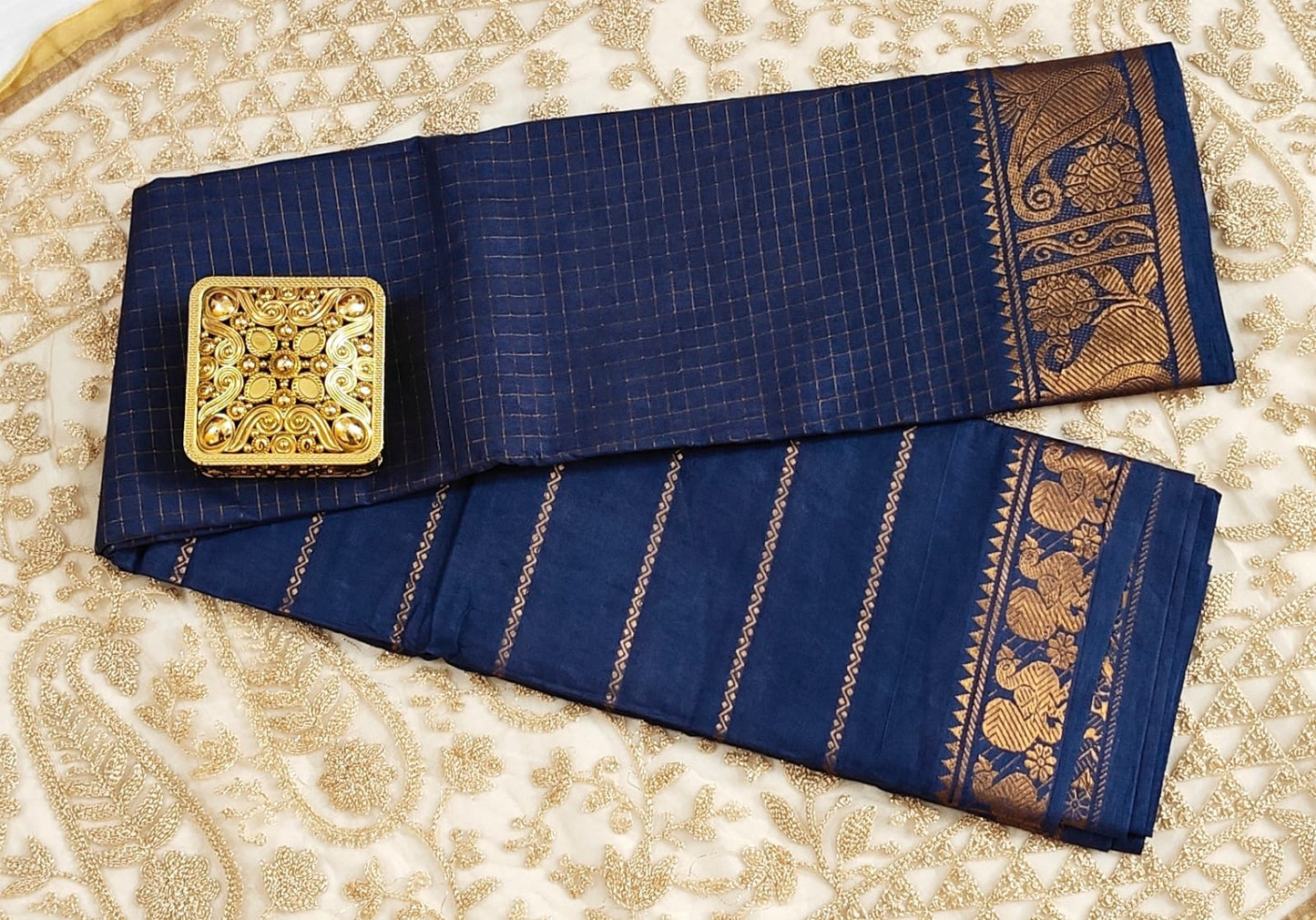 Royal Elegance in Ink Blue