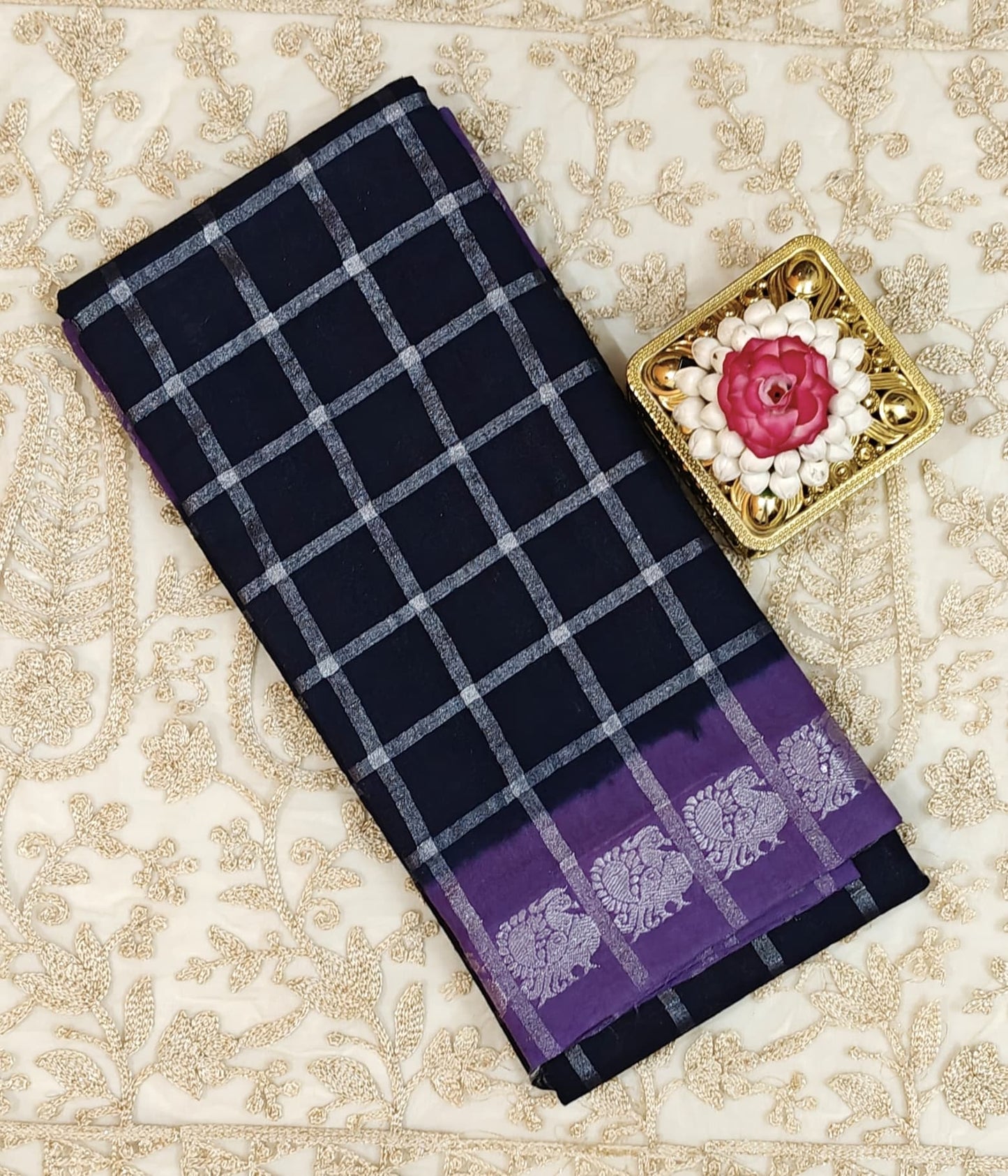 Pavithram silverkattam sarees