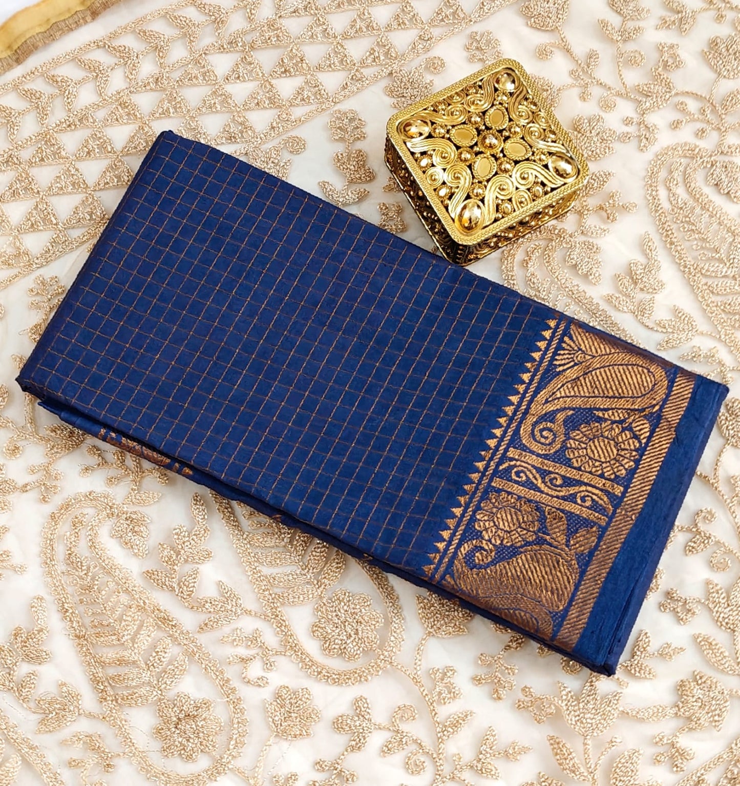 Royal Elegance in Ink Blue