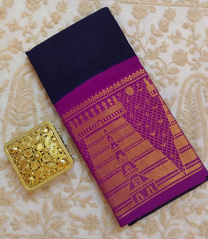 Plain sungudi with temple border