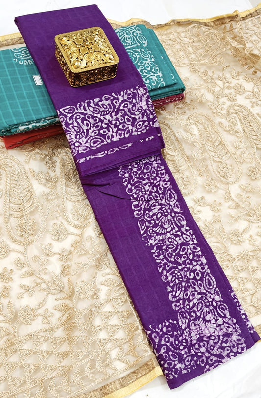 Authentic Sungudi Cotton Saree